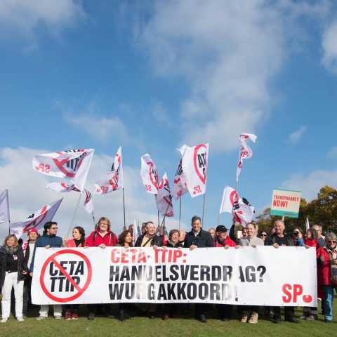 TTIP-demo Amsterdam, 22 oktober 2016. (Foto: SP)