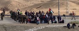 Palestijnse demonstratie bij Jericho tegen illegale Israëlische bezetting