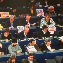 Stemming over het TiSA-verdrag in het Europees Parlement