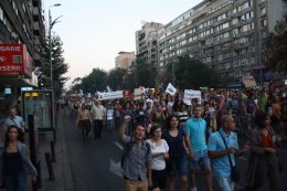 Protest voor Rosia Montana in Boekarest